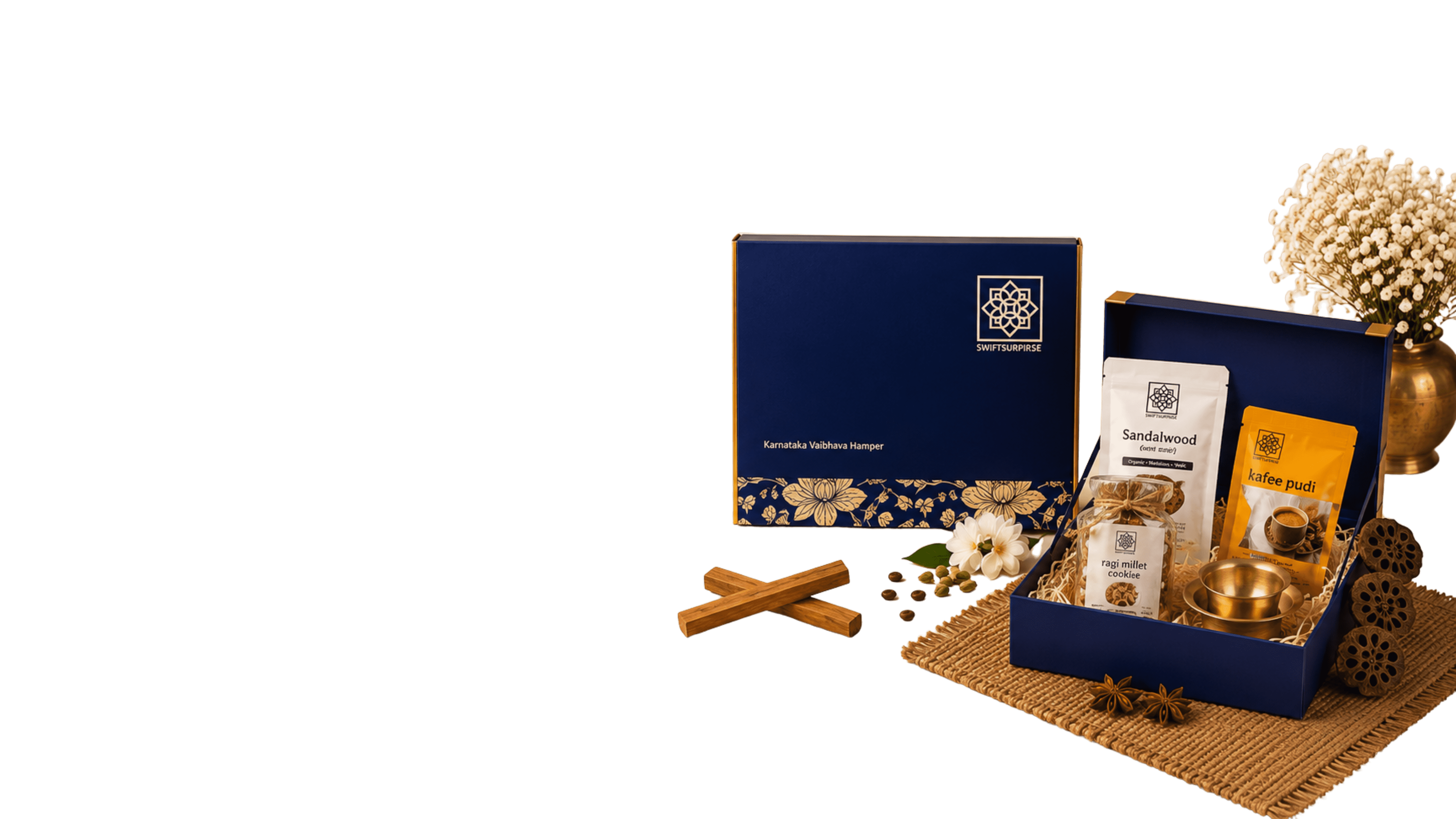 SwiftSurprise - Premium Corporate Gift Hampers: Same Day Delivery & Customized Corporate Gifts India | Luxury Hampers for Clients & Employees