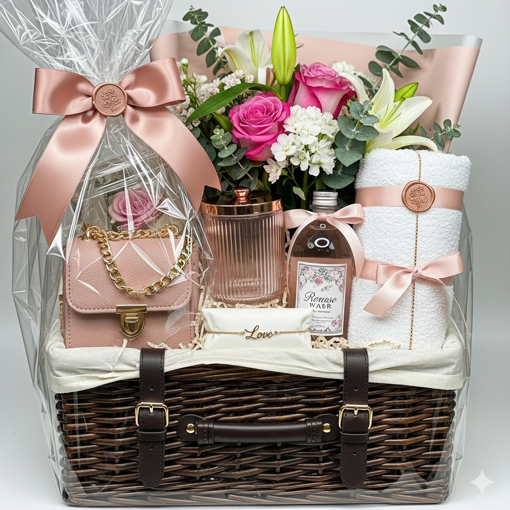 Blush and Bloom Luxe Hamper gifts for her